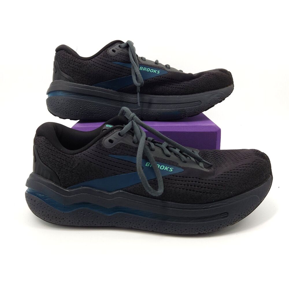 Brooks Ghost Max 2 Shoes Mens Size 10.5 Running Grey Blue 1104311D081